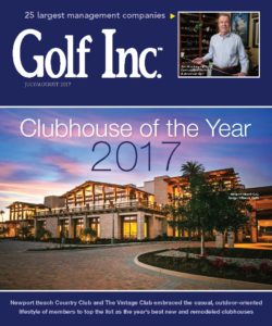 golf inc magazine cover featuring frenchman's reserve country club with an honorable mention